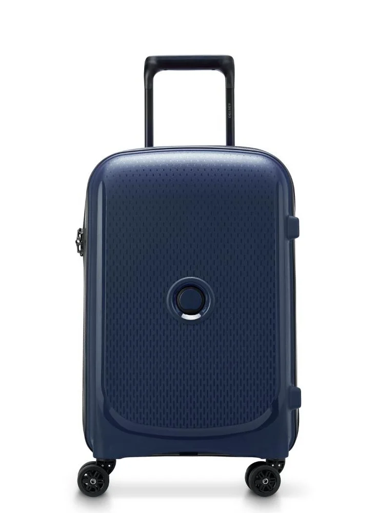 DELSEY Paris Belmont Plus Non Expandable 55cm Cabin Luggage 4 double Wheel Trolley Blue