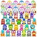 Holydeck 24 Pack Prefilled Easter Eggs with Dinosour Squishy Toys Inside Squeeze Toys for Kids Girls Boys Easter Basket Stuffers Egg Fillers Classroom Prizes Party Favors - Image 2