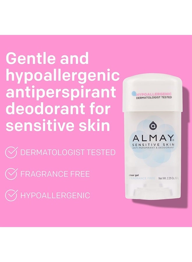 Almay مزيل عرق للنساء من Almay، جل مضاد للتعرق، مضاد للحساسية، تم اختباره من قبل أطباء الجلدية للبشرة الحساسة، خالٍ من العطور، 2.25 أونصة - Image 3