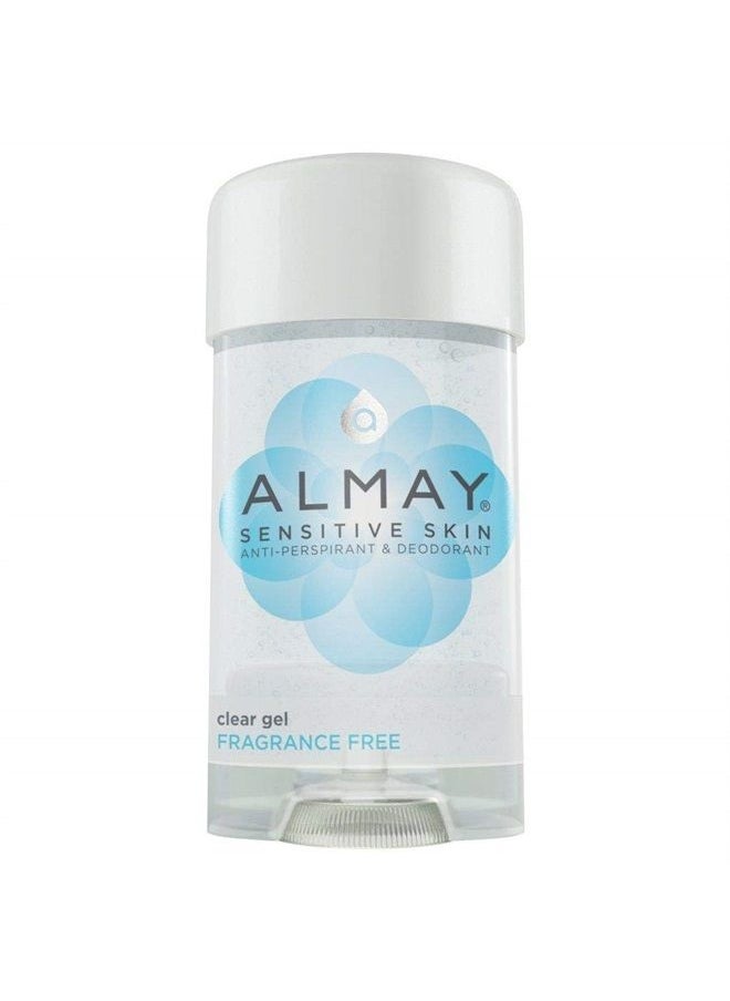 Almay Deodorant for Women by Almay, Gel Antiperspirant, Hypoallergenic, Dermatologist Tested for Sensitive Skin, Fragrance Free, 2.25 Oz  - Image 1