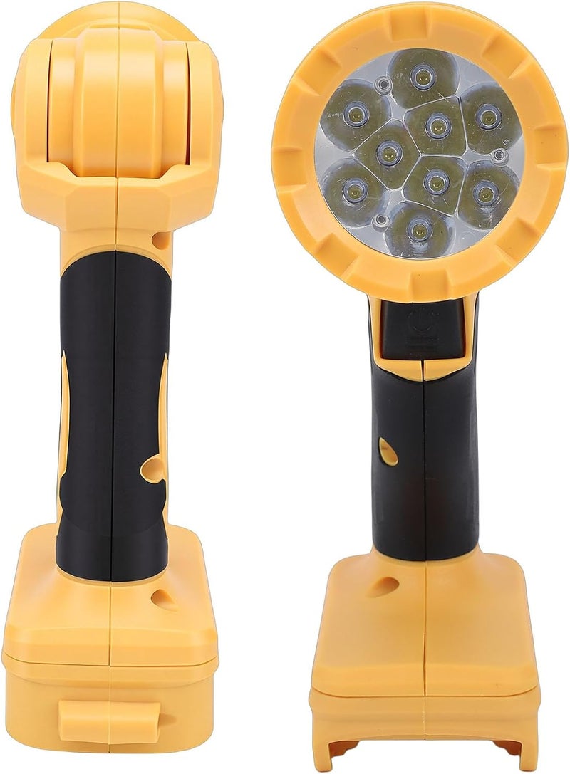 Cordless LED Work Light, 9 LED Optical LM Brightness Light, 2 Levels Adjustable with 140 Degree Rotating Head, Ideal for Auto Repair, Construction, Camping & Emergency - Image 5