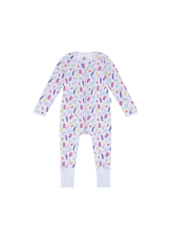 Lullaby Bloom Premium 100% Certified Organic Cotton Baby Essential Infant Sleepsuit Romper for Baby Girls and Boys Unisex Candy - 6-9 Months - Image 2