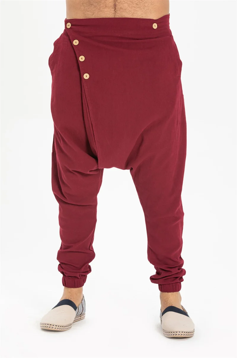 اليش شيل بيزي Özgür Şile Cloth Shalwar Claret Red Brd