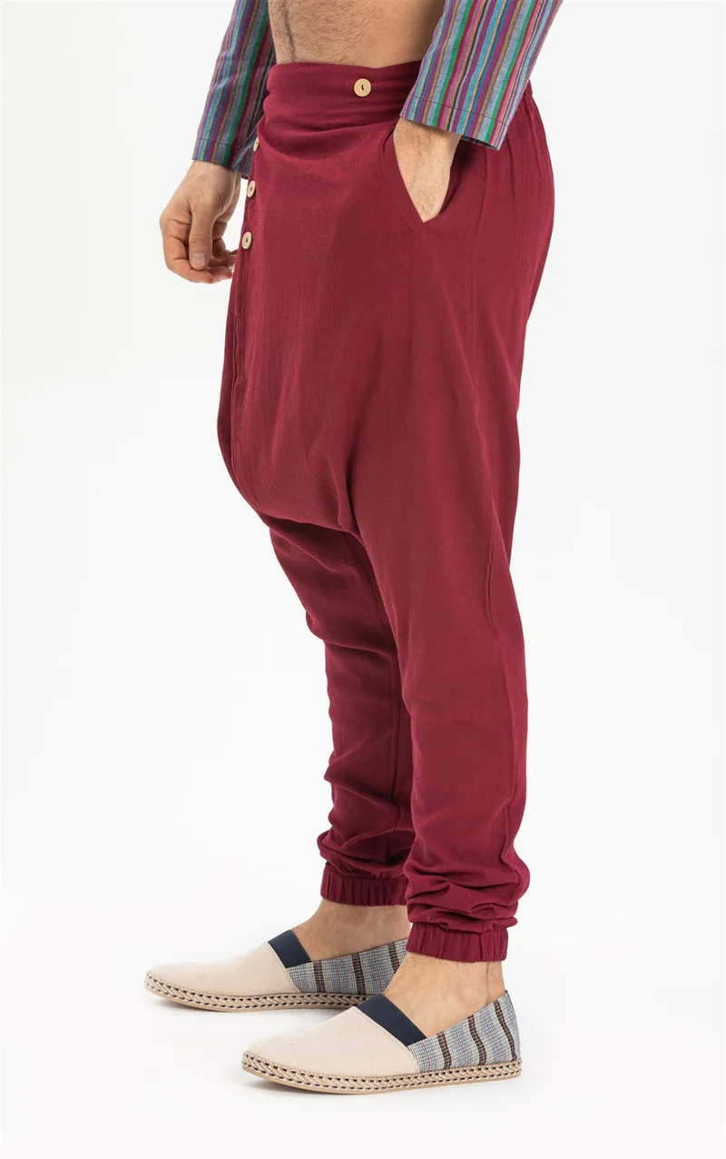 اليش شيل بيزي Özgür Şile Cloth Shalwar Claret Red Brd