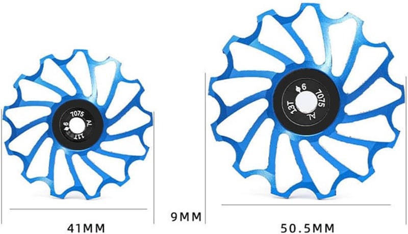 woobles Rear Derailleur Pulley, Bicycle Guide Wheel Bicycle Rear Derailleur Wheel Derailleur Pulley Bike Derailleur Pulley for Mountain Bike Bicycle Replacement 11T / 13T - Image 5