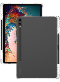 Rock Pow Clear Case for Samsung Galaxy Tab S9 FE+ / S9 FE Plus 12.4-Inch 2023 Case Ultra Clear Slim Case Soft TPU Lightweight Protective Back Cover with Pen Holder Anti Scratch Anti Slip for SM-X610/X616B  - Image 3