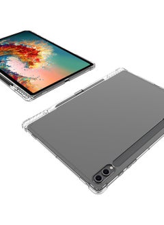 Rock Pow Clear Case for Samsung Galaxy Tab S9 FE+ / S9 FE Plus 12.4-Inch 2023 Case Ultra Clear Slim Case Soft TPU Lightweight Protective Back Cover with Pen Holder Anti Scratch Anti Slip for SM-X610/X616B  - Image 4