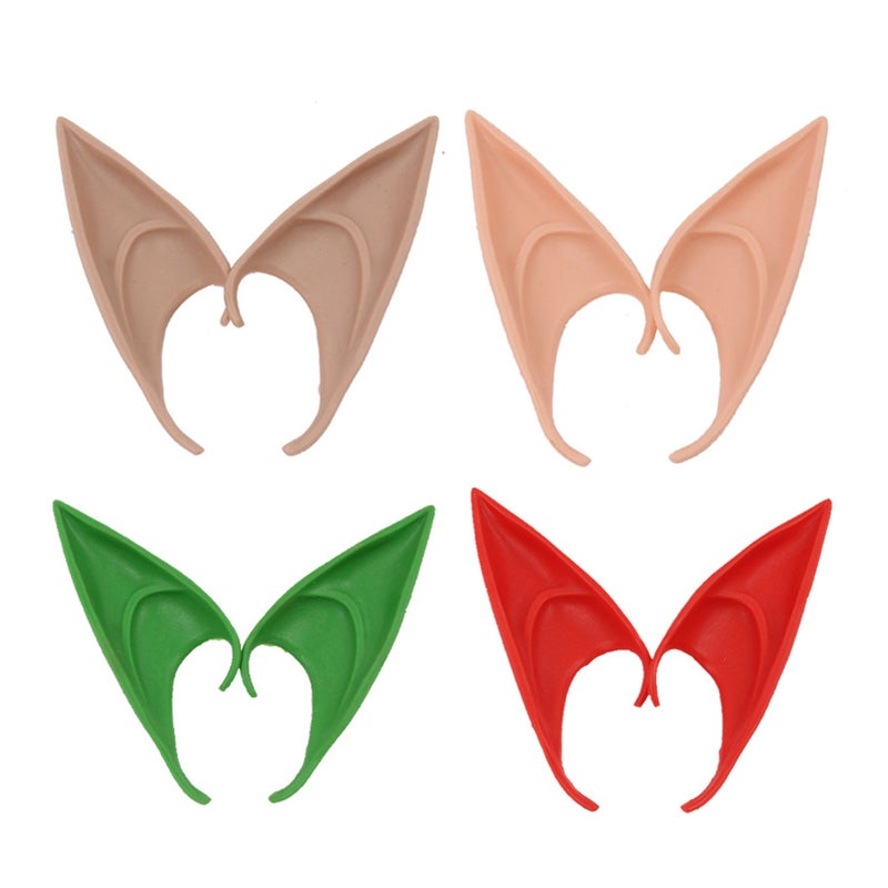 Halloween Elf Ears Latex Material Elf Ears Cosplay Party Props for Halloween\Christmas\Prom Partys - Image 2