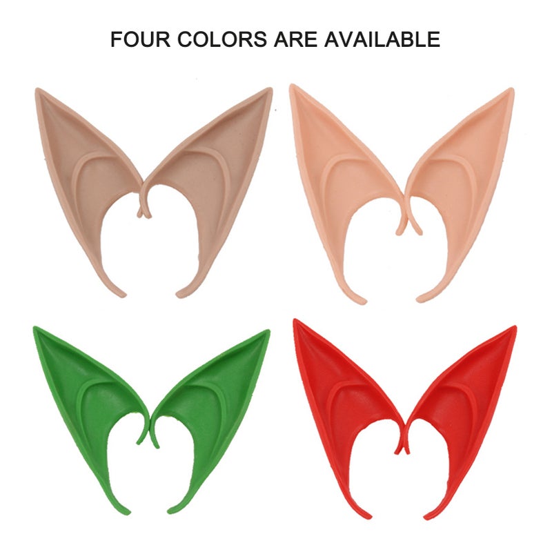 Halloween Elf Ears Latex Material Elf Ears Cosplay Party Props for Halloween\Christmas\Prom Partys - Image 3