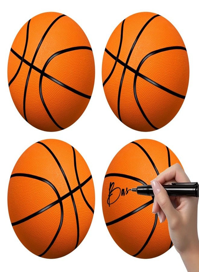 AWEELON 100Pcs Basketball Cutouts with 100Pcs Glue Points,Basketball Cut Outs Bulletin Board Decorations for Wall - Image 1