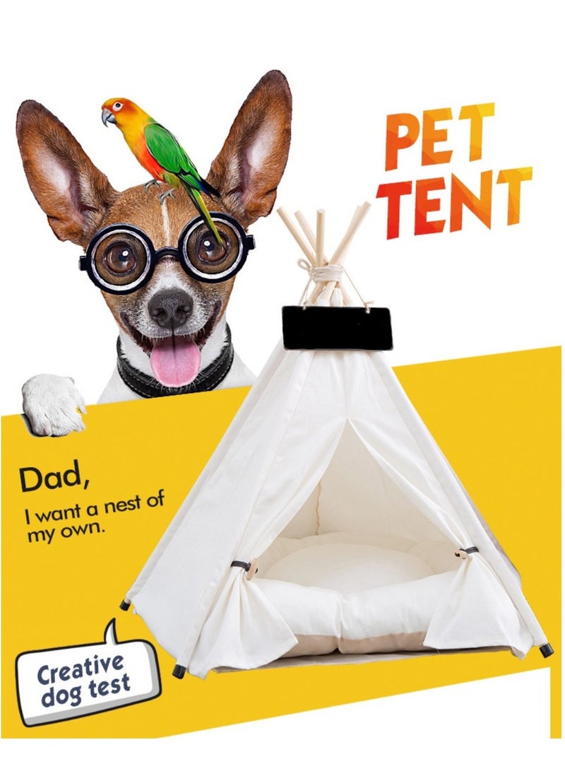 Arabest Pet nest, Portable Pet Tents for Small Dogs or Cats, Puppy Sweet Bed Washable Dog or Cat Houses with Cushion  - Image 2