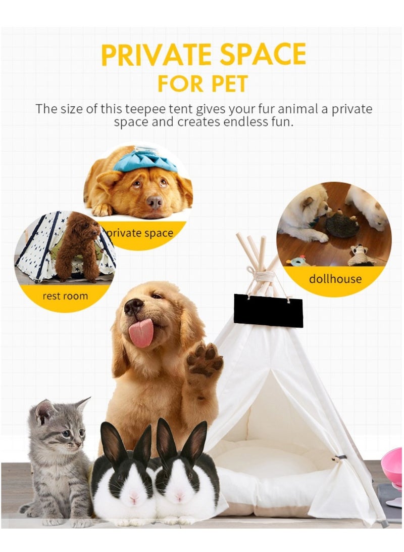 Arabest Pet nest, Portable Pet Tents for Small Dogs or Cats, Puppy Sweet Bed Washable Dog or Cat Houses with Cushion  - Image 3