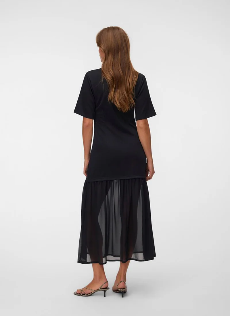 Vero Moda VMBRENDA 2/4 O-Neck Type Ankle Dress Sleeve Jersey