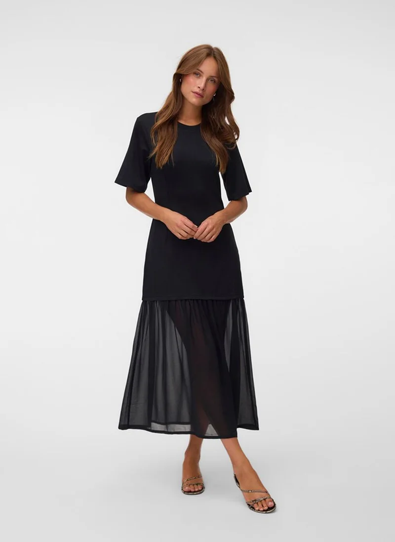Vero Moda VMBRENDA 2/4 O-Neck Type Ankle Dress Sleeve Jersey