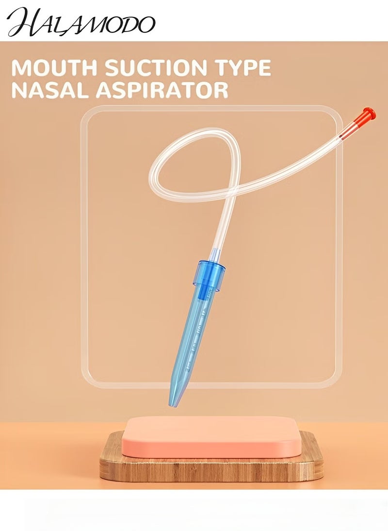 HALAMODO Baby Nasal Aspirator Kit of 1pc Nasal Aspirator & 1pc Nail Files 1pc Bath Brush & 1pc Storage Box Mouth-to-nasal Suction Tube Nose Suctioners for Baby Congestion Relief - Image 2