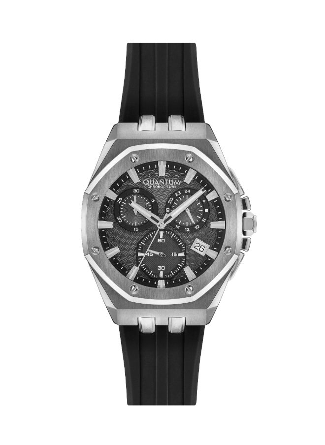 Quantum QUANTUM Men's Chronograph Black Dial Watch - HNG949.351  - Image 1