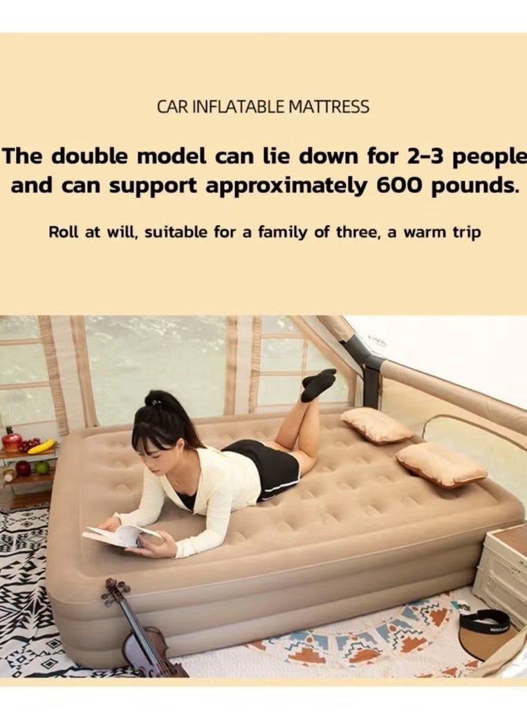 Generic Portable Inflatable Air Mattress with Built-in Electric Pump – Water-Resistant Sleeping Pad Features Fast Self-Inflation & Deflation, Ideal for Home, Guests, Camping, Travel, and Outdoor Use  - Image 4