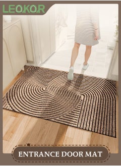 LEOKOR Absorbent Resist Dirt Entrance Doormat Inside Floor Mats Front Back Door Mat Rubber Backing Non Slip Door Mats 45*65CM  - Image 1