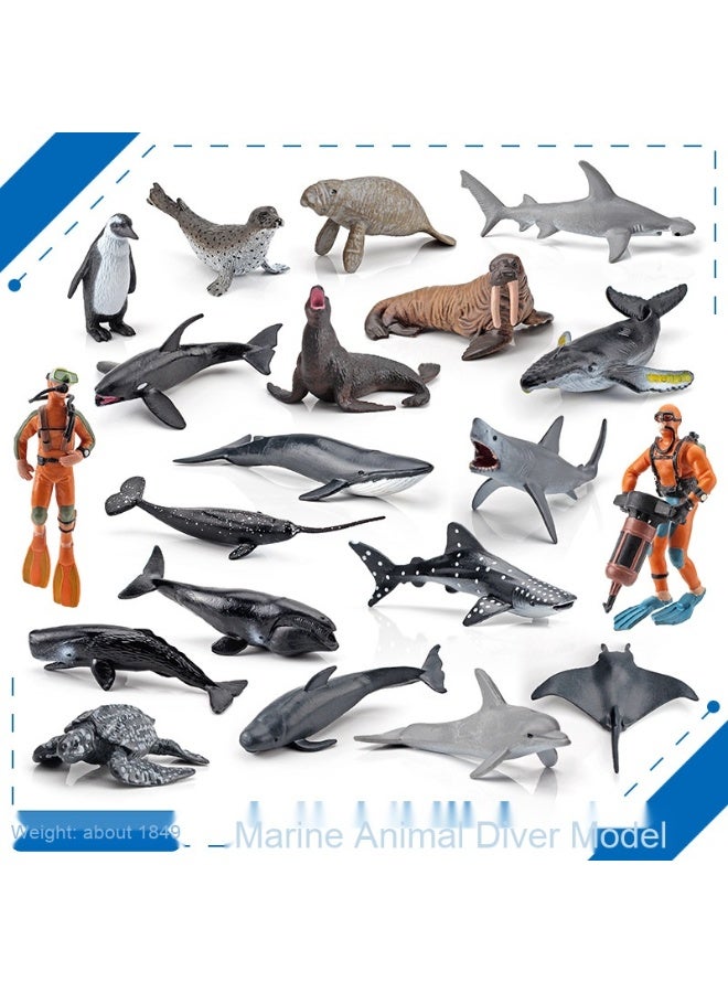 NIBEMINENT Realistic Ocean Animal Model Set