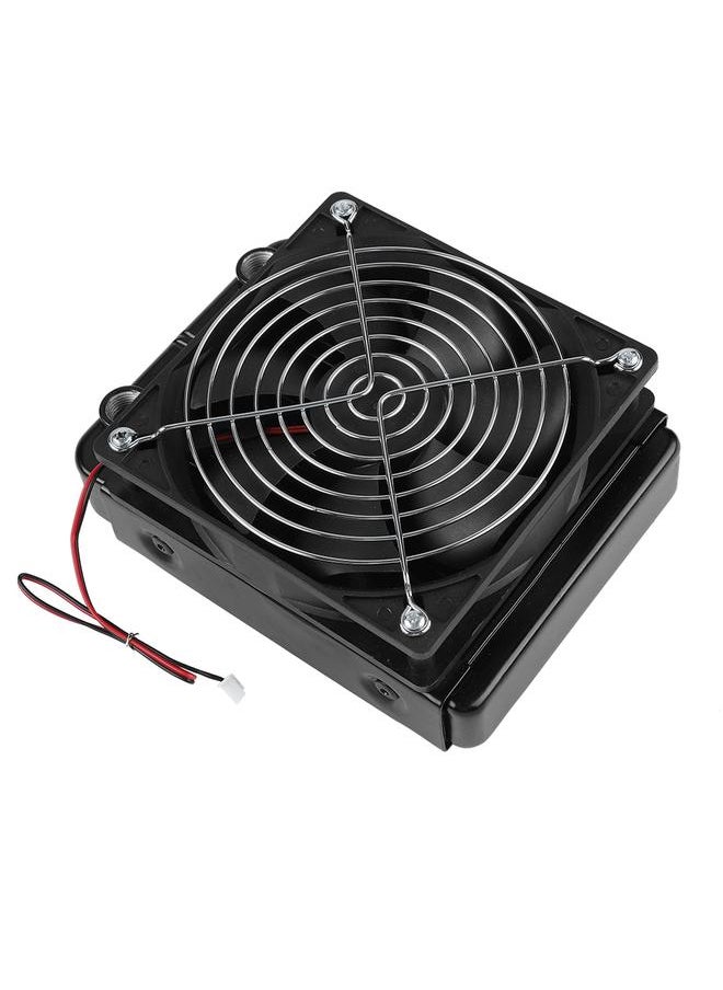 Thoraya - CPU Water Cooling Radiator G1/4 Thread Heat Row Radiator with Fan 18 Tubes (120mm) - Image 1