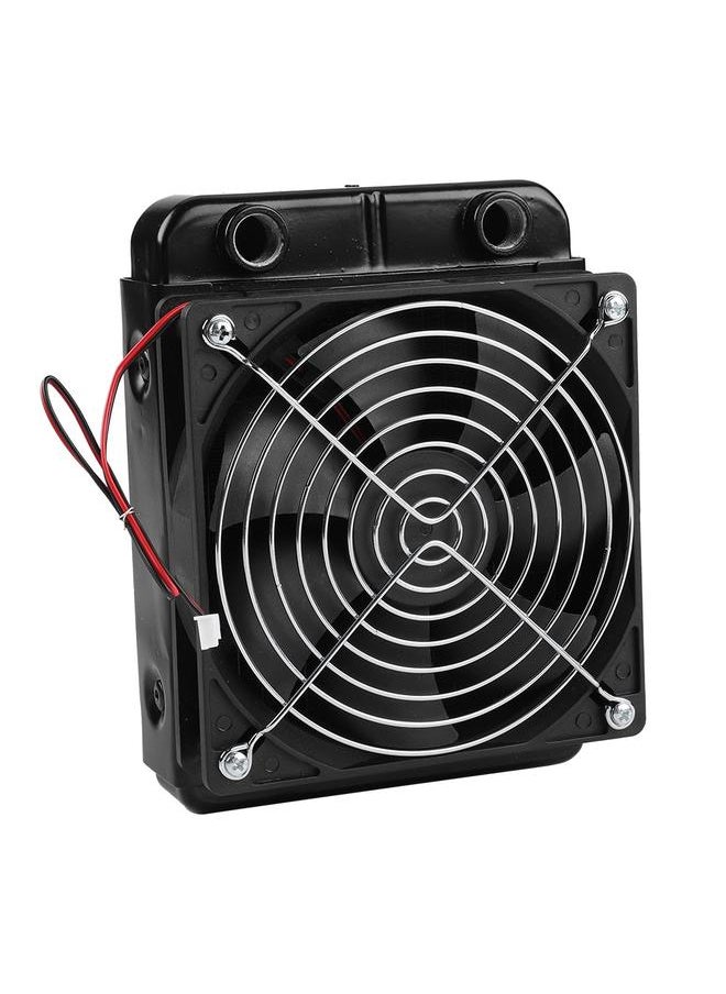 Thoraya - CPU Water Cooling Radiator G1/4 Thread Heat Row Radiator with Fan 18 Tubes (120mm) - Image 1