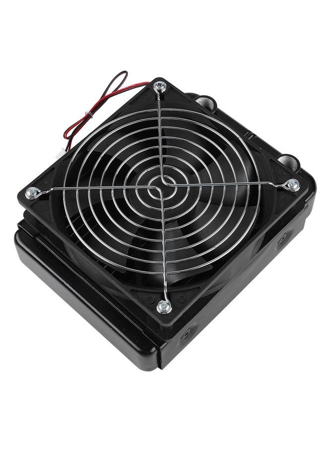 Thoraya - CPU Water Cooling Radiator G1/4 Thread Heat Row Radiator with Fan 18 Tubes (120mm) - Image 1