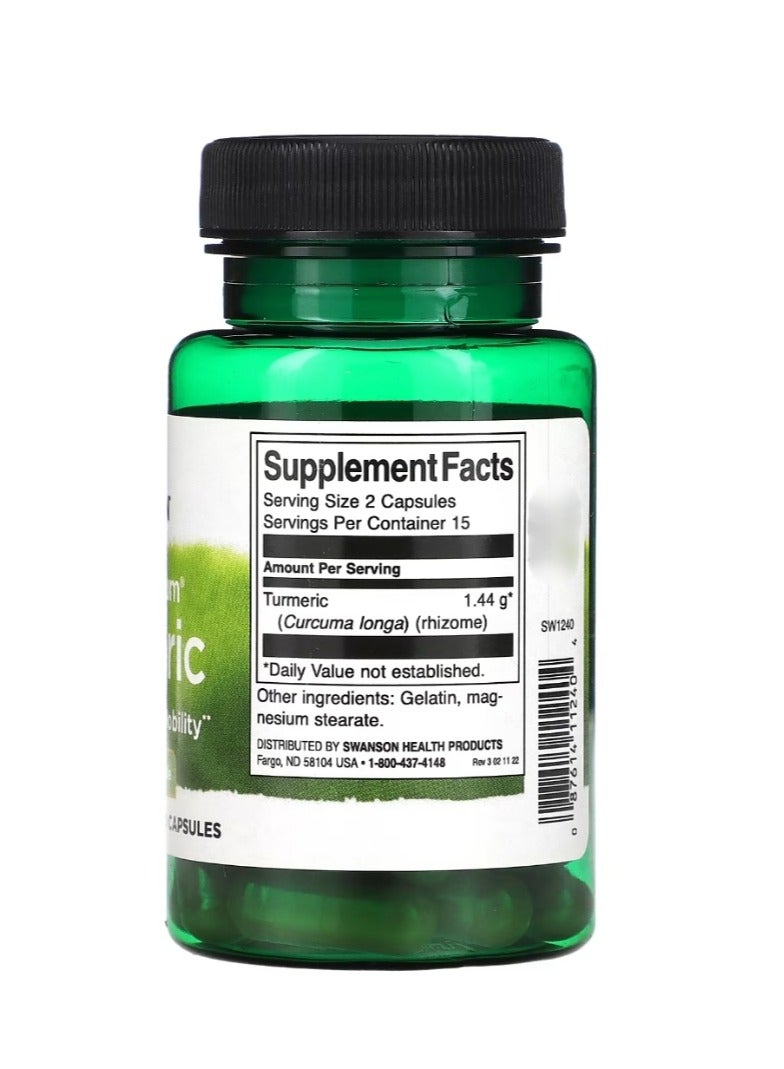 سوانسون كركم كامل الطيف 720 ملجم - 30 كبسولة - Image 2