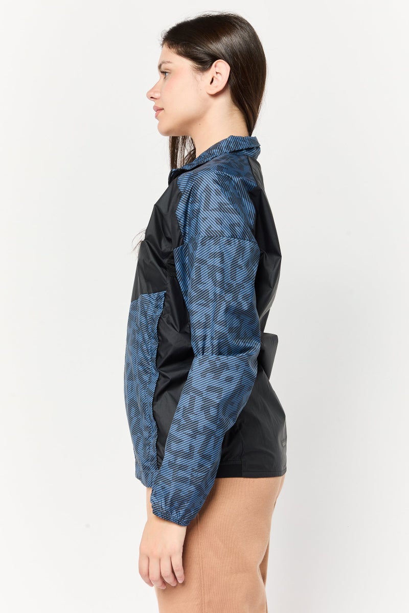 Adidas Women Sportswear Fit Long Sleeve Running Windbreaker Jacket, Multicolor - Image 3