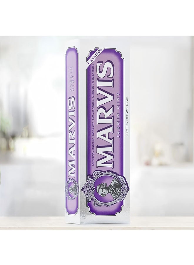 Marvis Jasmin Mint Toothpaste 85ml, Floral Jasmine and Refreshing Mint for Luxurious Oral Care - Image 4