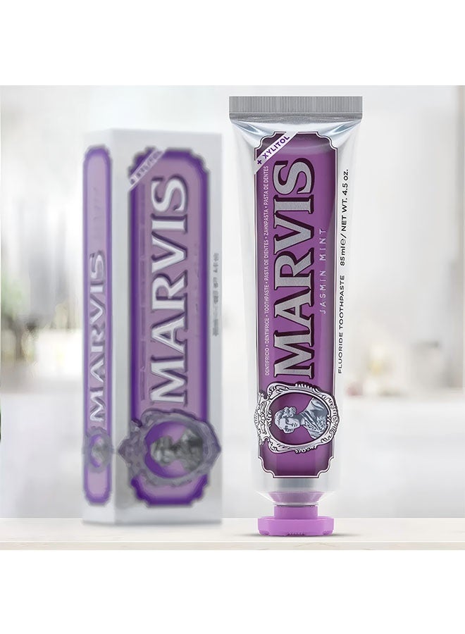 Marvis Jasmin Mint Toothpaste 85ml, Floral Jasmine and Refreshing Mint for Luxurious Oral Care - Image 3