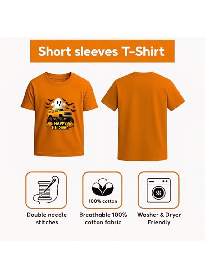 PRINTSHOP4ME Halloween T-Shirt For Boys Pumpkin Tshirt Boy Perfect For Halloween Thanksgiving Gift Ideal Souvenirs And Party Favors - Image 5