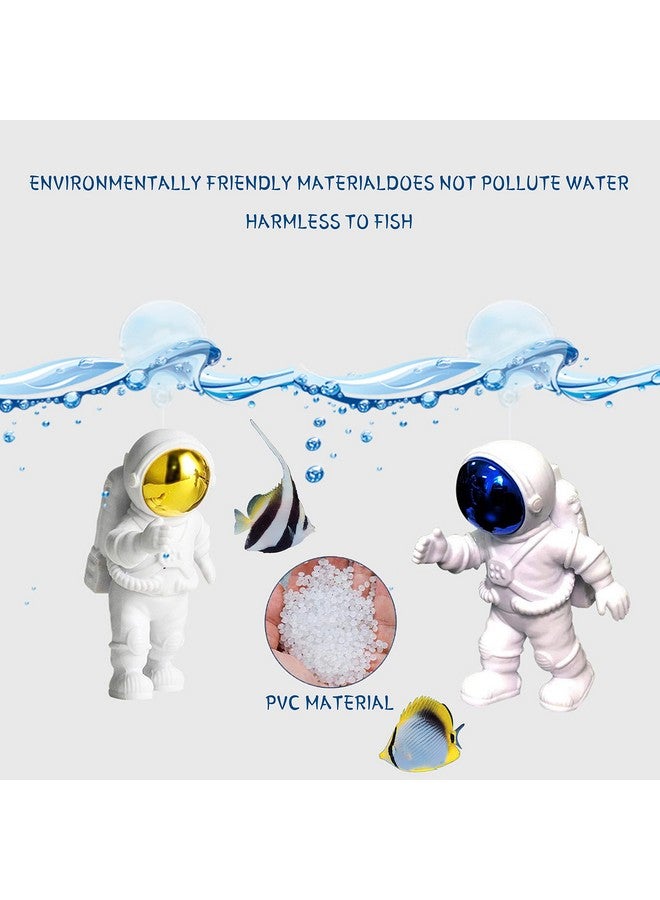 Floating Fish Tank Decorations, Aquarium Decorations Fish Tank Accessories, Suitable for All Kinds of Fish Tanks Scene Layout (2Pcs White Astronauts) - Image 5