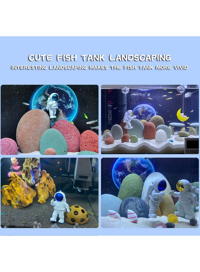 Floating Fish Tank Decorations, Aquarium Decorations Fish Tank Accessories, Suitable for All Kinds of Fish Tanks Scene Layout (2Pcs White Astronauts) - Image 3