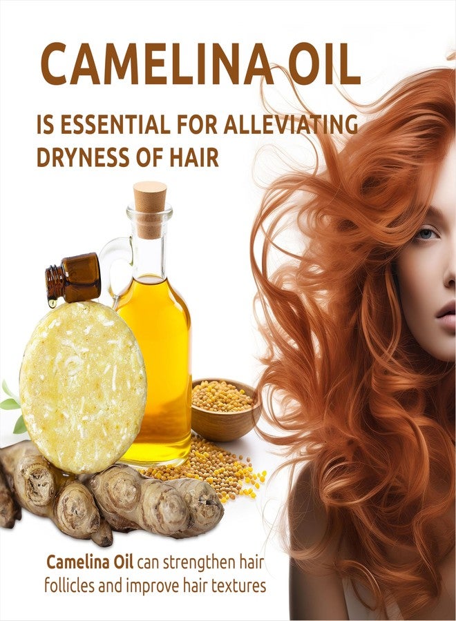 Relaxcation MADE IN USA Organic Ginger Hair Growth Solid Shampoo Bar for Regrowth Hair | GINGER ROOT, CAMELINA OIL, TURMERIC, LEMONGRASS | Anti Hair Loss Shampoo, Anti-Dandruff and Anti-Itching - Image 3