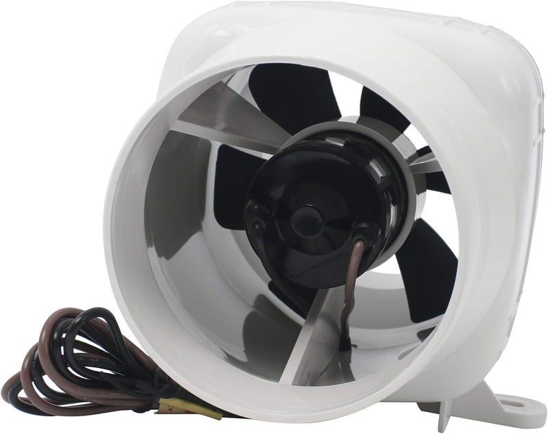 NovelBee 12V 270CFM Electric 4" in-Line Marine Bilge Air Blower with Six Blade Fan Maximize Air Flow and Efficiency - Image 5