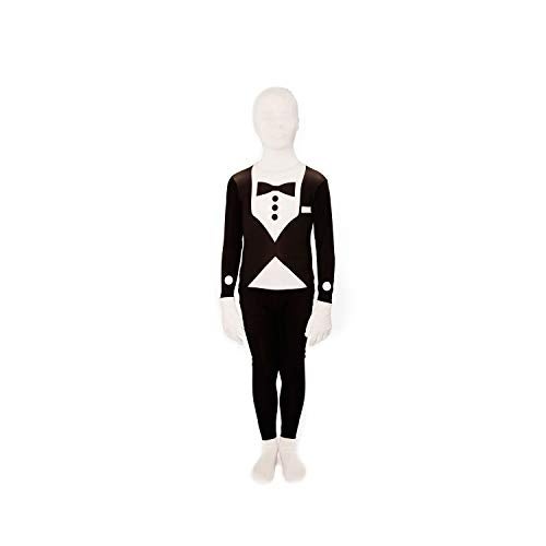 Morphsuits Tuxedo Kids Black Morph Suit, Boys Black Morph Suit, Kids Black Bodysuit Costume, Zentai Suit Scary Costumes Kids Large - Image 2