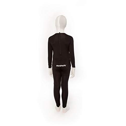 Morphsuits Tuxedo Kids Black Morph Suit, Boys Black Morph Suit, Kids Black Bodysuit Costume, Zentai Suit Scary Costumes Kids Large - Image 4