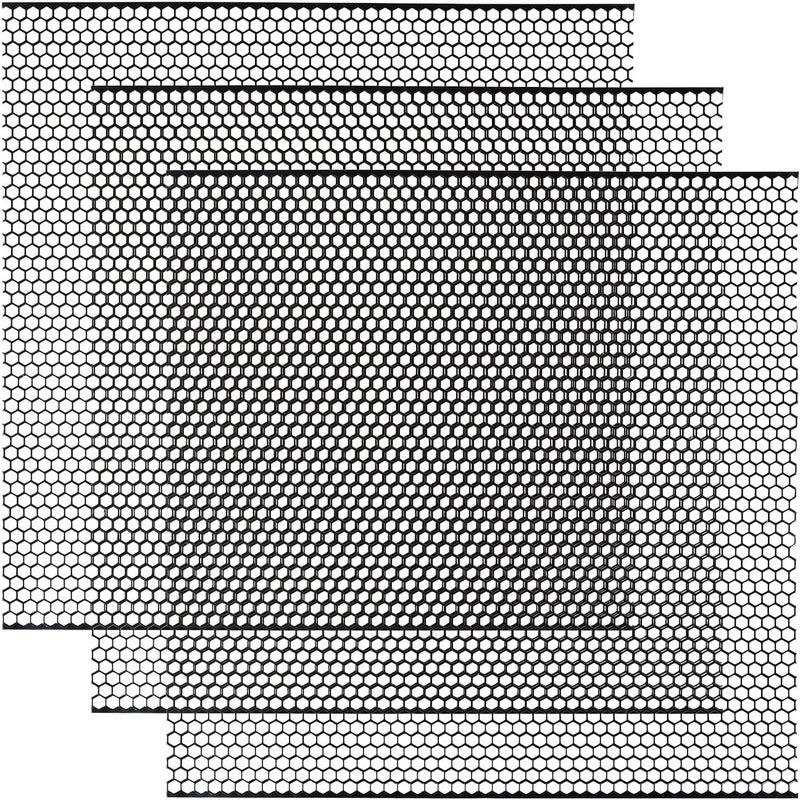 AggAuto 40"x13" Car Grill Mesh - Black Aluminum Alloy Rhombic Hole Bumper Grille Insert, Universal Fit - Image 2