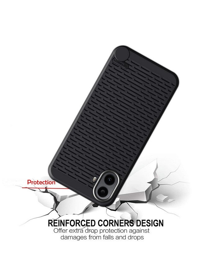 hello zone غلاف خلفي فاخر مصمم من هالو زون CMF لهاتف ناثينغ 1 مع حماية الكاميرا - أسود - Image 4