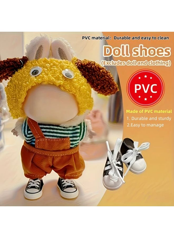 2pcs Black Mini Sneakers Doll Decoration Photography Accessory Collectible Toy House Ornament Holiday Gift - Image 3