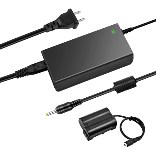 TKDY EN-EL15 EN-EL15A Dummy Battery and EH-5 EP-5B Power Supply for Nikon Coolpix Z5 Z6 Z7 Z8 Z5II Z6II Z7II Z6III Z7III D500 D610 D750 D780 D800e D810 D810a D850 D7000 D7100 D7200 D7500 1V1 Cameras. - Image 1