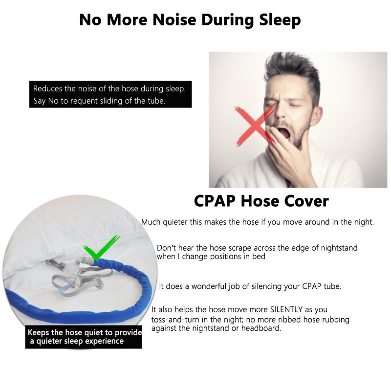 TUSIWIT 6 Feet CPAP Hose Cover, Soft Tube Sleeve Wrap, Prevent Rainouts Comfortable and Safe - Image 4