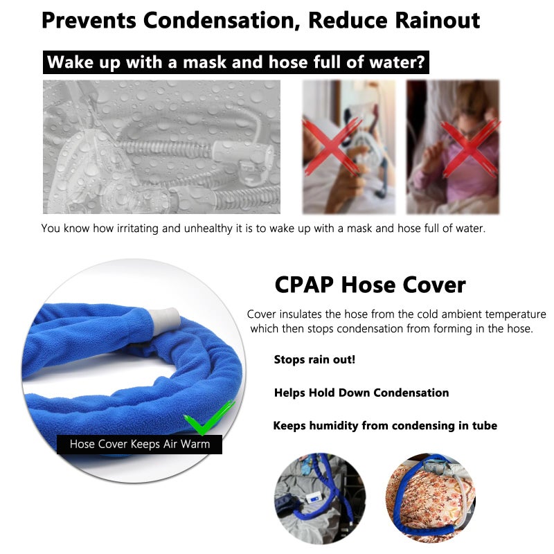 TUSIWIT 6 Feet CPAP Hose Cover, Soft Tube Sleeve Wrap, Prevent Rainouts Comfortable and Safe - Image 3