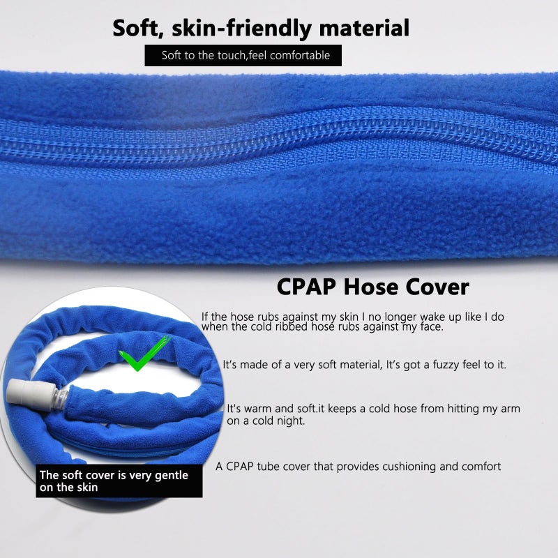 TUSIWIT 6 Feet CPAP Hose Cover, Soft Tube Sleeve Wrap, Prevent Rainouts Comfortable and Safe - Image 5