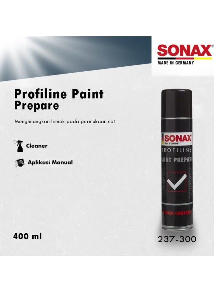 Sonax Profiline Prepare (400 ml)| Item No.237300 special solvent mix for effective removal of grease and oil films,. - Image 3