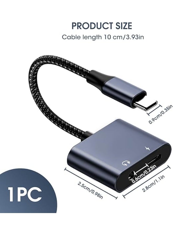 USB-C to 3.5mm Audio & 60W PD Charging Adapter – 2-in-1 Hi-Fi DAC Headphone Converter – Compatible with Galaxy S23/S22, iPad Pro, Xiaomi, Pixel 6/7  - Image 2