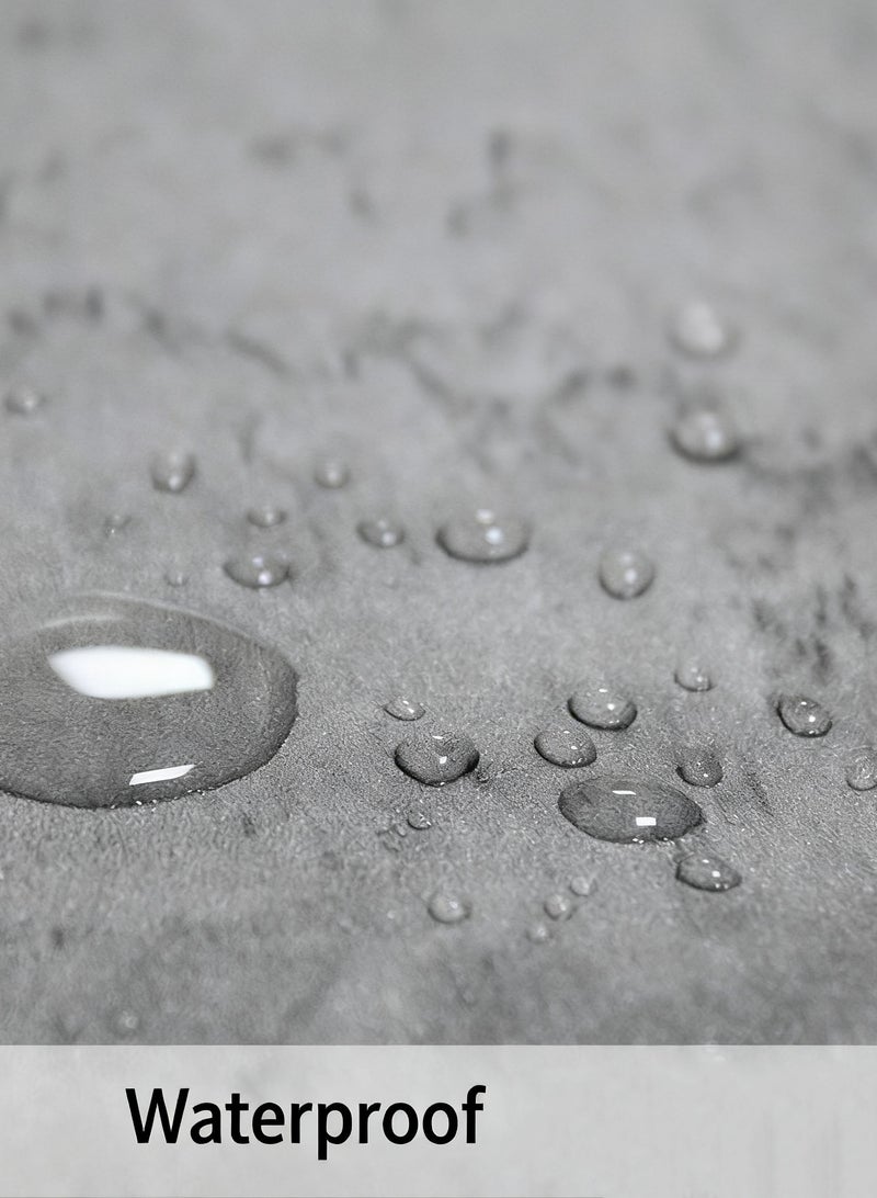 هومستر ورق حائط ذاتي اللصق - تصميم صناعي رمادي ملمس إسمنتي لغرفة المعيشة والنوم، سهل التركيب (60x300 سم) - Image 3