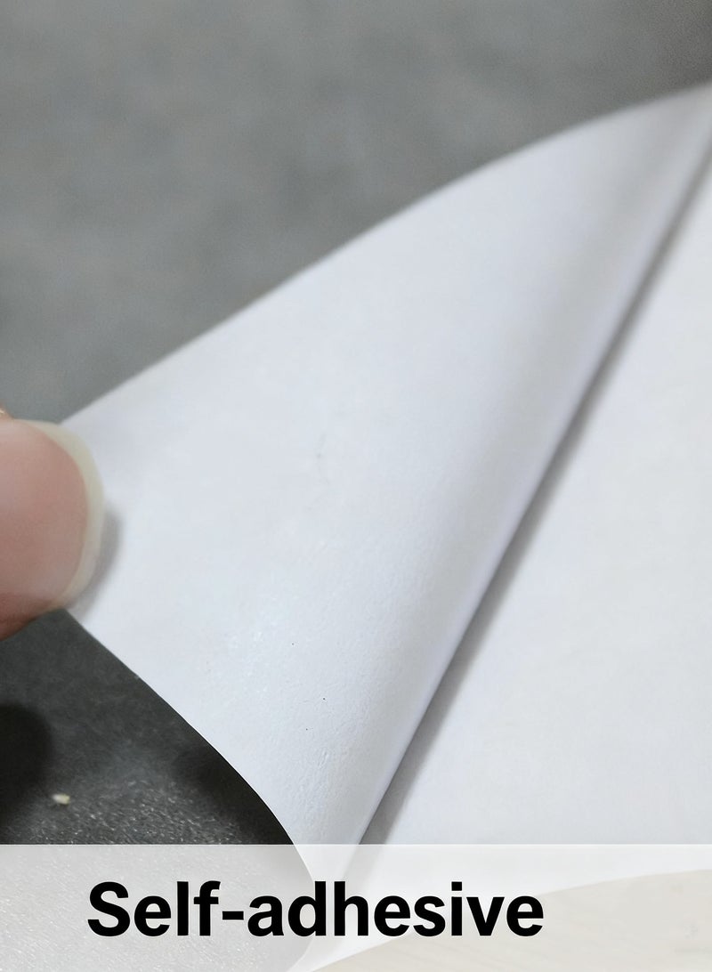 هومستر ورق حائط ذاتي اللصق - تصميم صناعي رمادي ملمس إسمنتي لغرفة المعيشة والنوم، سهل التركيب (60x300 سم) - Image 2