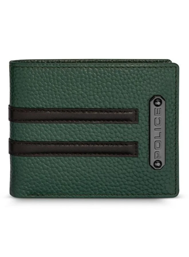 POLICE Horipip Wallet For Men Bottle Green And Black