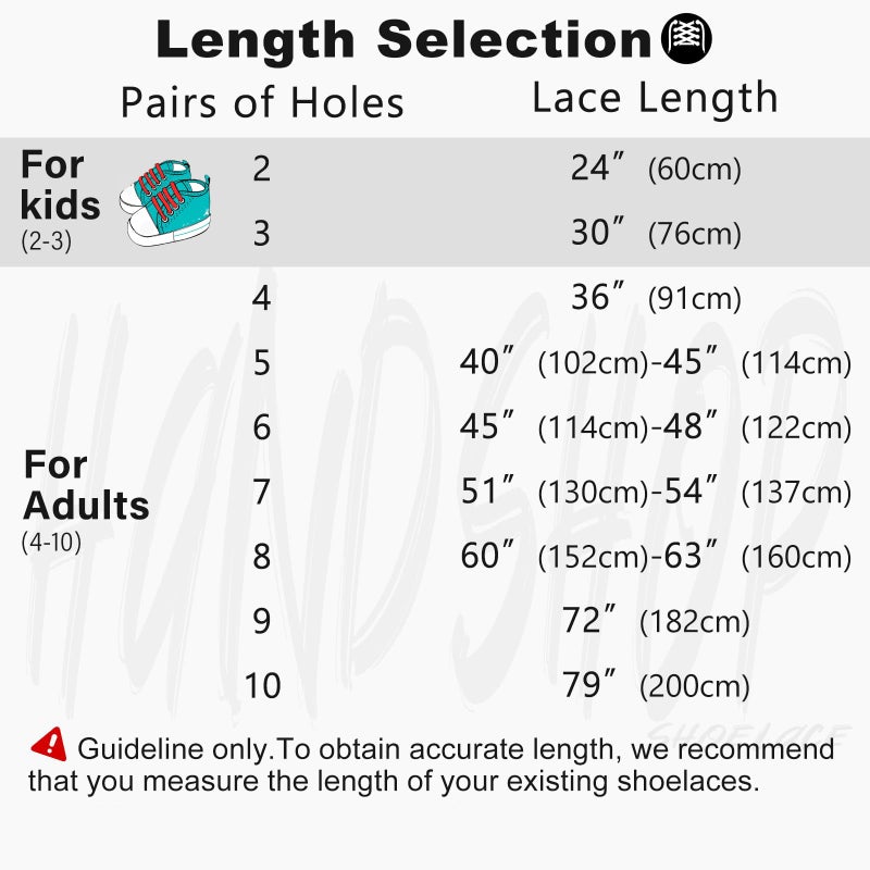 Handshop Flat Shoelaces 5/16" - Shoe Laces Replacements For Sneakers and Athletic Shoes Baby Blue 45 inch (114cm) - Image 4